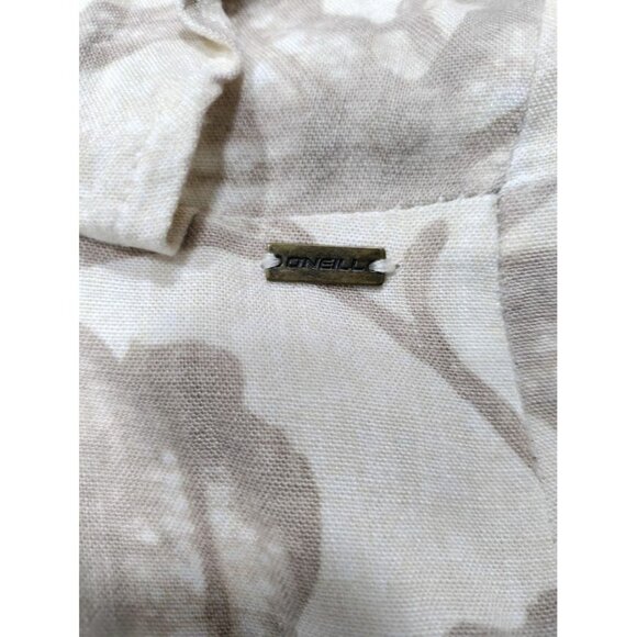 O'Niell Nolan Cropped Romper Cream Floral Jumpsuit L - Picture 6 of 11